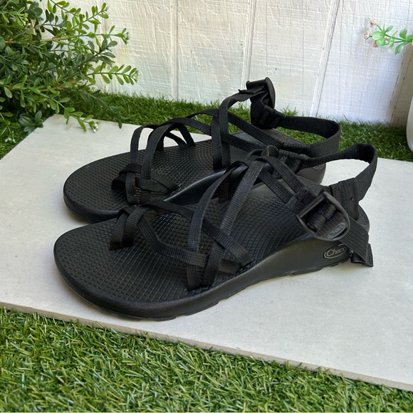 CHACO Z Cloud X 1 black ADJUSTABLE STRAPS CUSHIONED SANDAL classic size 9 women - Picture 12 of 14
